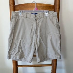 Men’s khaki Ralph Lauren polo shorts
